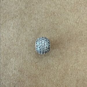 Pre-Owned Pandora Pave Lights Sparkle Ball Charm with CZ Stones